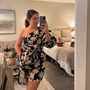 Who What Wear one shoulder dress